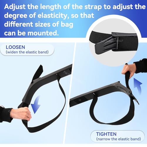 Panglong 2 Seat Ds Golf Cart Bag Holder With Screws, Golf Bag Attachment For 1987-Up Club Car Ds 2 Seat Models thumb #3