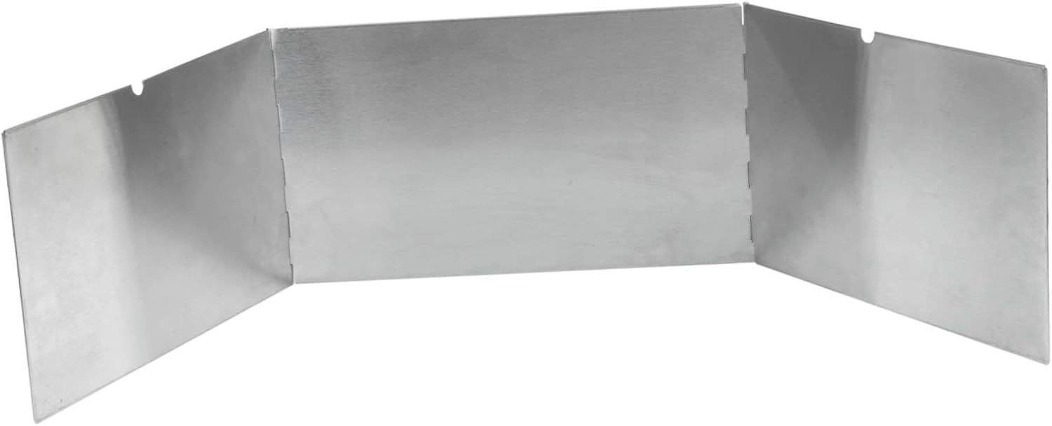 3pieces Collapsible Windshield for Camping Stove Fire Pit Cover Wind Shield for Outdoor Cooking