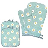 1 Paire Gants de Cuisine Coton avec 2