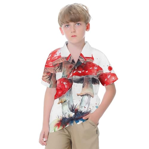 Children's Pure Cotton Short-Sleeved Shirt Daily Wear Style