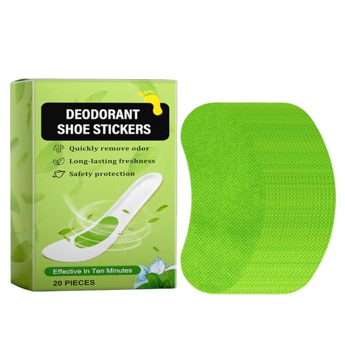 20Pezzi Toppe Deodoranti Per Scarpes, Patch Eliminatore Di Odori Per Scarpes Per Rimuovere Odori, Assorbe Il Sudore, Confortevole, Rinfrescante, Soletta Deodorante 3,6x9,9 Cm