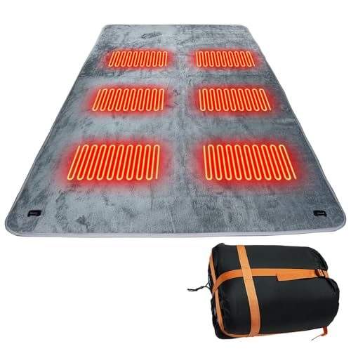 Tapis de couchage chauffant USB de camping étanche pour rester au chaud sous la tente en rando