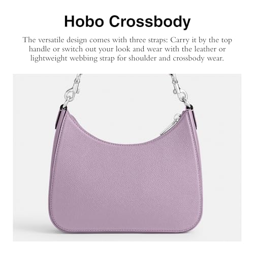 Image of Coach Unisex Hobo Crossbody Bag in Crossgrain Leather