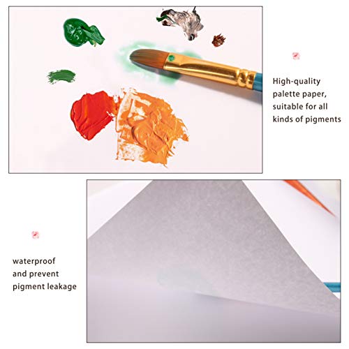 Ebiven Artist Oil Paint Pallete Paper 12" X 16", 40 Sheets Disposable Papers Palette For Acrylic Painting Paper Pad (02136-3) #TOP1