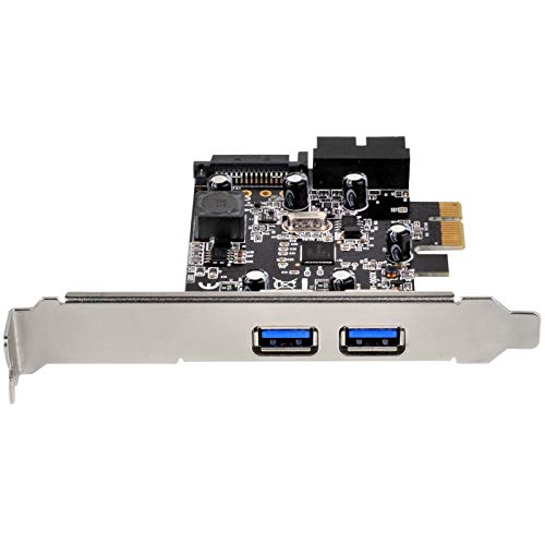 Silverstone Tek Pci Express Card With Two Usb 3.0 External Ports And Internal 19-Pin Dual Port Connector (Ec04-E) #TOP4