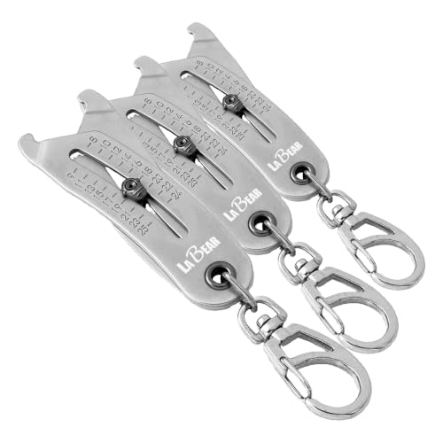 LABEAR Bolt Size Finder Tool Keychain, SAE Metric Nut & Bolt Gauge (Pack of 3) image 3