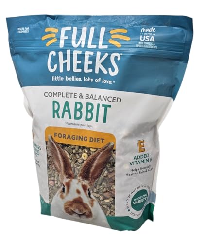 Full Cheeks Rabbit Foraging Diet Pellet Food, 4 Pounds