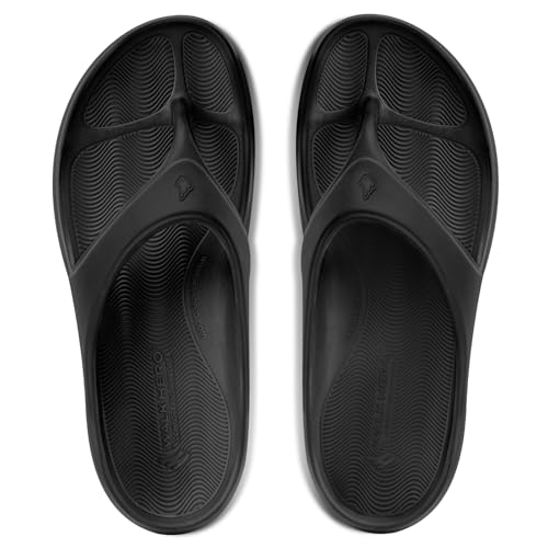 Mens Arch Support Flip Flops with Cushion & Non-Slip Sole, Beach Sandals Slip On Indoor Outdoor...