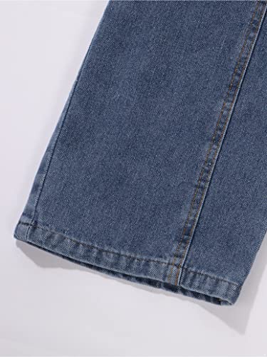 Junior Girls Denim Long Pants High Waist Wide Leg Jeans Bottoms Kids Casual Summer Spring Fall Vintage Loose Jeans4