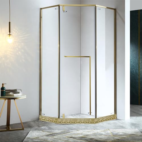 Flexible Molding Trim Wall Trim, 9.9 Feet Self Adhesive Peel and Stick Molding Ceiling Molding, Cabinet Border, Mirror Frame Trim Wall Trim for Home Decor Wall Molding & Trim (Bright gold) - Thumbnail 7