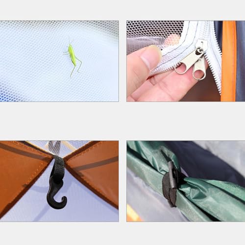 Carpa pop-up ligera para camping 3-4 personas 200x200x135cm miniatura 5