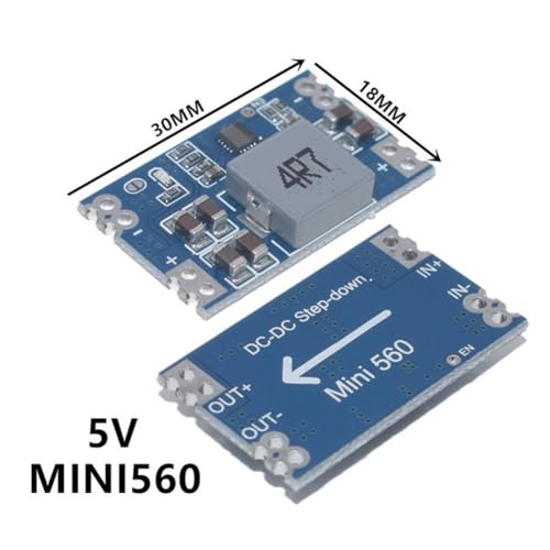PENGLIN 5 Stück DC-DC 5V 5A Buck Spannungswandler Step Down Leistungsmodul, MINI560 7-20V Leistungseinstellungs Transformatoren