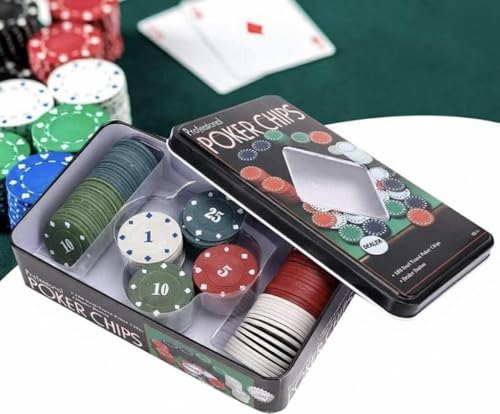 Image of Go Hooked Poker Chips Casino Game (Assorted, Set Of 100)