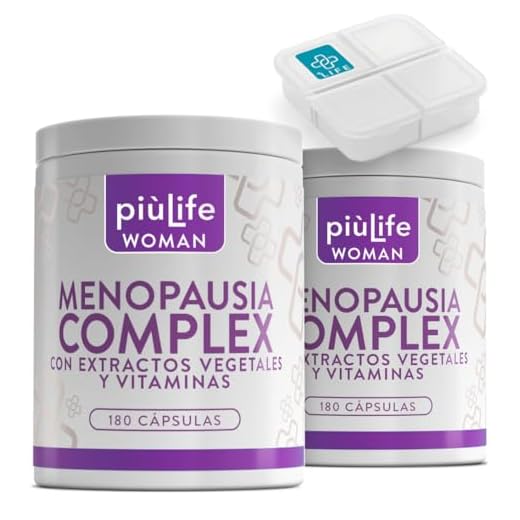 Menopausia Complex 360 Cápsulas PiùLife, 3 Al Día, Menopausia Suplementos Con Lupulo, Pasiflora, Salvia, Dioscorea Villosa, Para Sofocos, Aliviar Hinchazón Abdominal, Menopausia Mejores Productos