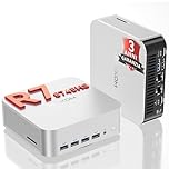 GEEKOM A8 Max Mini PC con AMD Ryzen 7 8745HS|16GB DDR5 ESPANDIBILE e 1TB SSD,Windows 11 Pro – Doppia LAN 2.5G, USB4.0, Supporto 4K/8K – Per Creatori Professionali e Applicazioni Aziendali