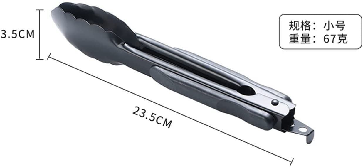 Pinze per Barbecue in Acciaio Inox, pinze per Barbecue, pinze per Alimenti, pinze per Ghiaccio, pinze per Carne, insalate, Toast, Pane, Accessori da Cucina, Utensili (S)