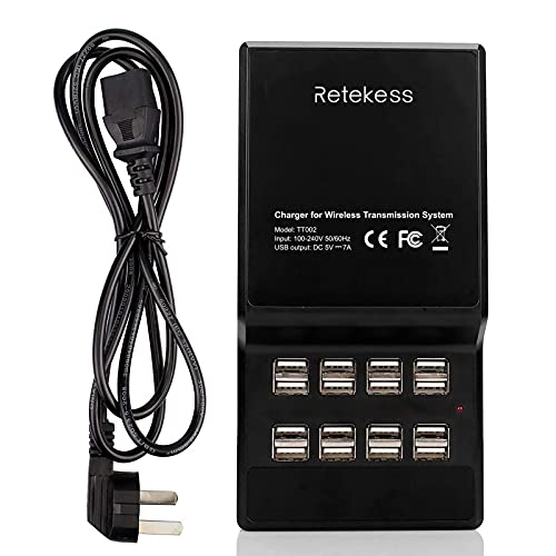 Retekess USB Charger,16 Port Desktop USB Charging Station for T130 TT101 TT105 TT106 TT108 TT109 TT122 TT110 Tour Guide System,Retevis Walkie Talkies or Multiple USB-Powered Devices(4.6ft Cord)
