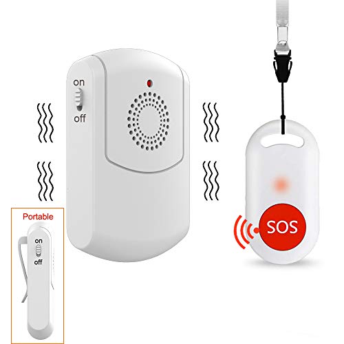 Wireless Caregiver Pager Nurse Alert System Smart Call Button for Home/Elderly/Patient Vibration Pager