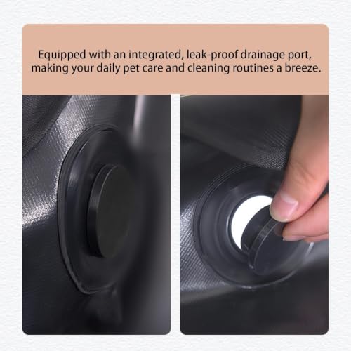 Hábitat de reptiles para tortugas plegable y portátil con base estanca contra fugas 6