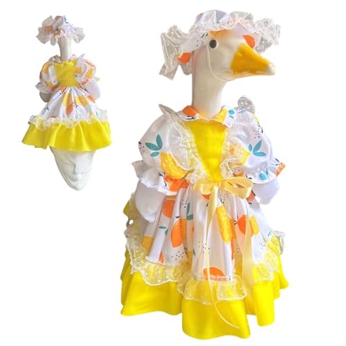 Holdes Traje de gansos, ropa de ganso Porche | Ropa de pato en vestido amarillo colorido - Terraza a prueba de inclemencias del tiempo, Traje de animales para la celebración de Pascua