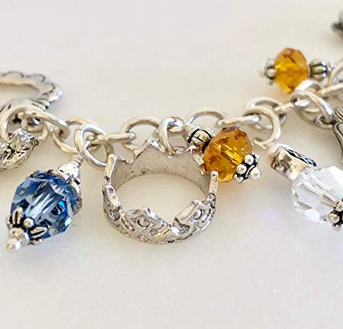 Nativity Charm Bracelet, Christmas Story Charms, Away In A Manger, Christmas Eve, Pewter Charms, Crystals And Pearls, Christian Bracelet #TOP6