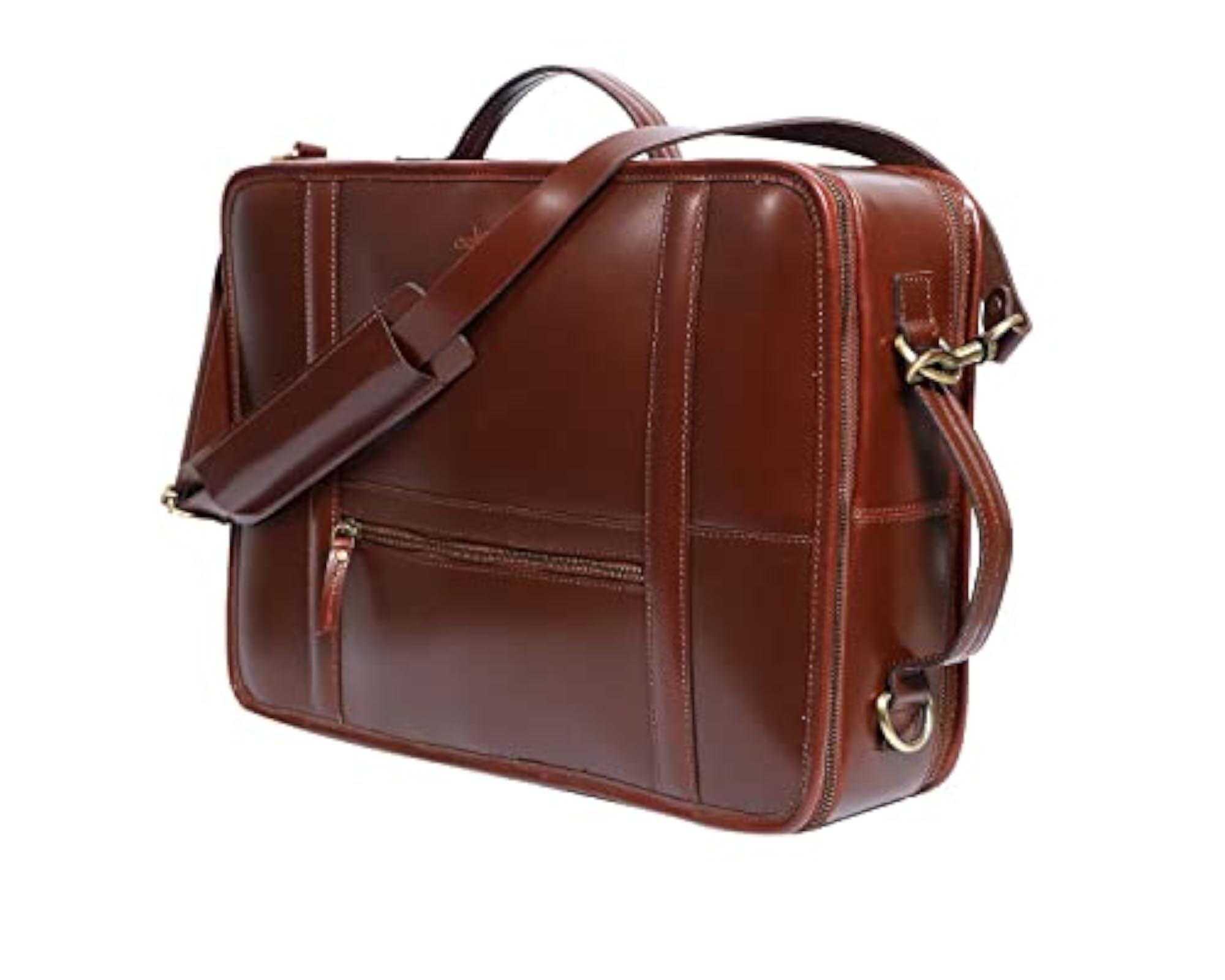 Premium Full-Grain Leather DSLR Camera Backpack