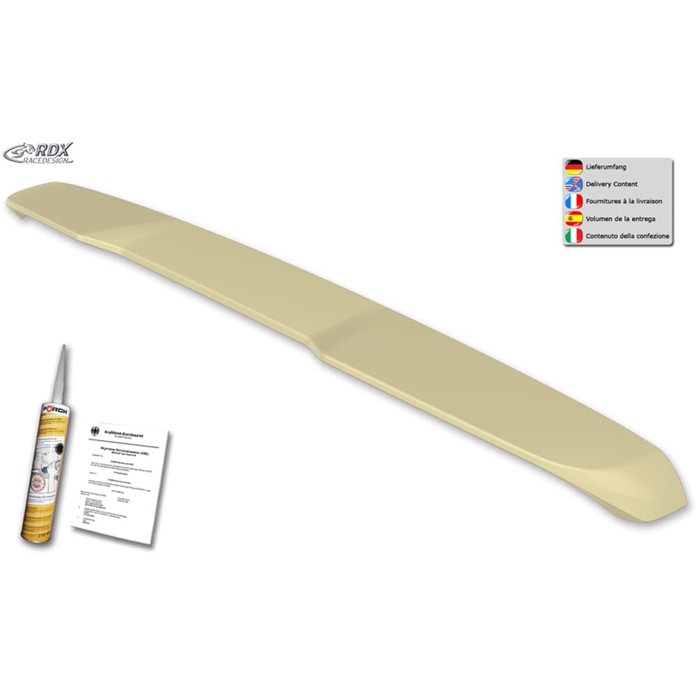 RDX Racedesign Alerón de techo compatible con Mercedes Vito W447 2014- incl. AMG-Line (con portón trasero) (PUR-IHS)