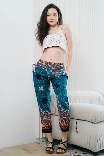 Your Cozy Elastic Waist Slim Fit Loose Casual Long Pants Full Length Straight Leg Pant2