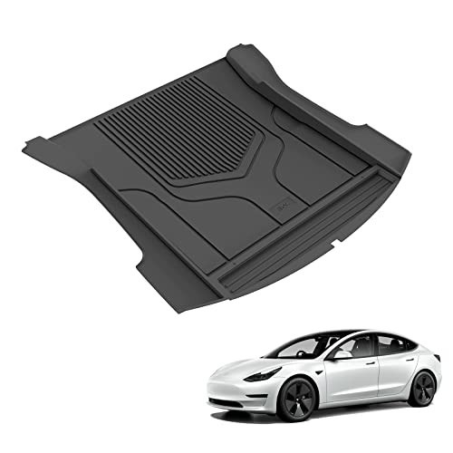3W 2025 2026 Tesla Model Y Juniper Cargo Mat with Front & Rear Trunk Mats Cargo Liners Anti-Slip TPE All Weather Accessories Vigormold™ 1) Juniper Model Y|Cargo Mat Set