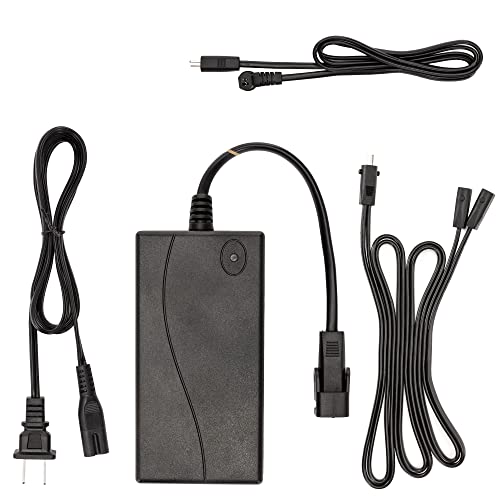 The Blue Cactus - Power Supply Kit - Universally Compatible Battery Pack for Electric Reclining Furniture - with Y Splitter Extension Cord & 2-Pin Connector - 29V 2A Adapter for Loveseats & More