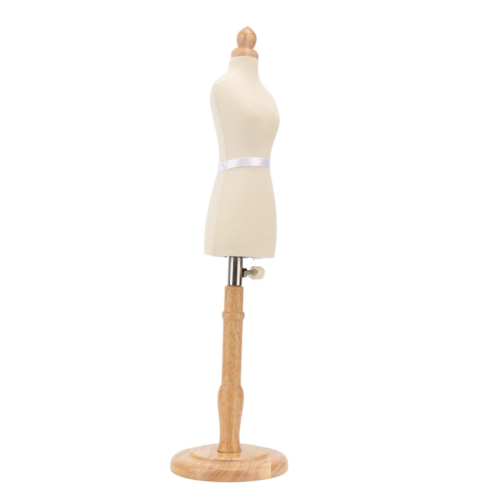Forma de Vestido Femenino, Formas de Vestido de Torso de maniquí Forma de Vestido de Costura Duradera de Madera de Haya Profesional con Base de Madera para exhibición de joyería de, maniqui Costura
