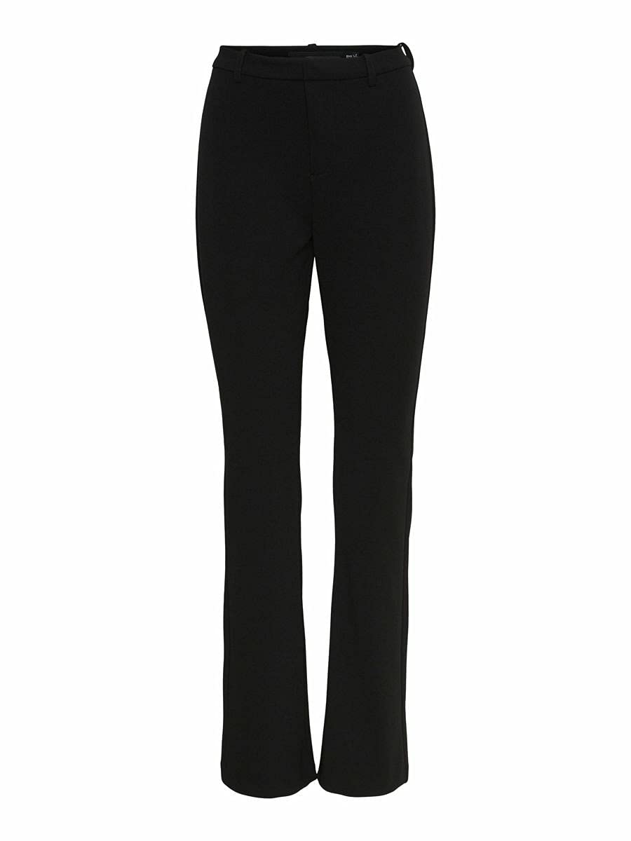 VERO MODA Women's VMAMIRA MR Flared Pant GA NOOS Pants, Black, XXL/34