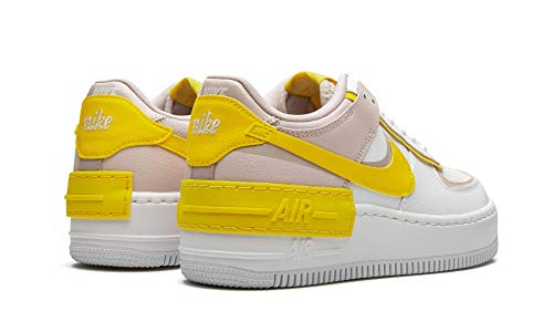 Nike Damen Af1 Shadow Sneaker, Blanco/Speed Yellow-Barely Rose, 36.5 EU