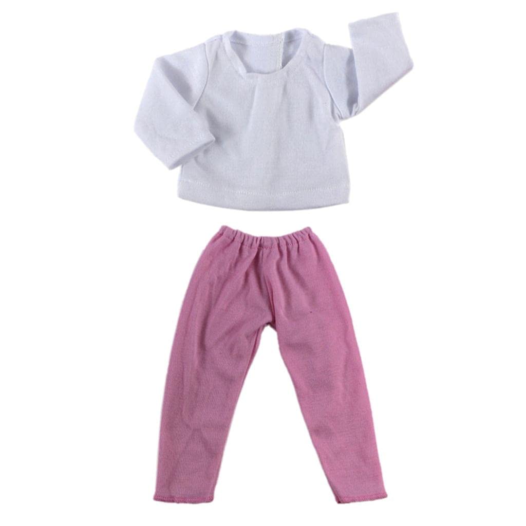 ATORSE 2Pcs T-Shirt Sweater Tops Pants Trousers Clothes Clothing for 18'' American Girl Our Generation Doll Accessories-image-41