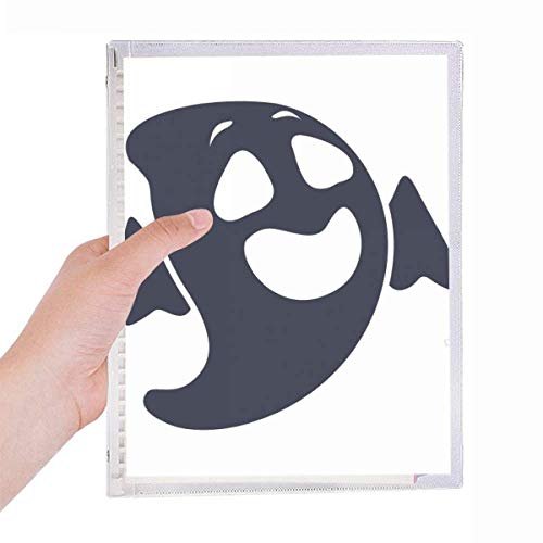 Carnet à spirales rechargeable Ghost Full Laugh avec feuilles amovibles et couverture rigide