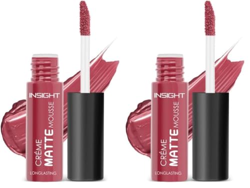 Image of INSIGHT Creme Matte Mousse | Velvety Texture | Soft Matte Finish | Infused with Squalane | Lightweight & Long-Lasting Formula | Cute - 6.5 g (Pack of 2)