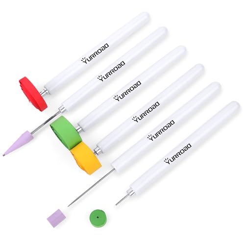 YURROAD Herramientas Quilling 6pcs Multifunción Pluma Quilling Tools para 1,5/3/5/7/ 10mm Quilling Papel Filigrana Herramientas Quilling Pen para Principiantes DIY Manualidades de Quilling Regalos