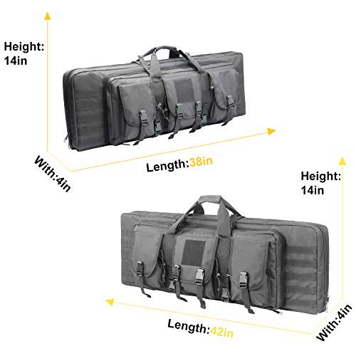 XWLSPORT Rifle Case Double Tactical Rifle Bag Gun Cases for Rifles - Thumbnail 7