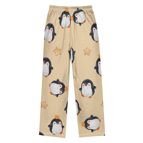 Cute Penguin Boys Pants Boys Athletic Pants Long Pant for Boy with Pockets Wide-Leg Size 6-14Y2