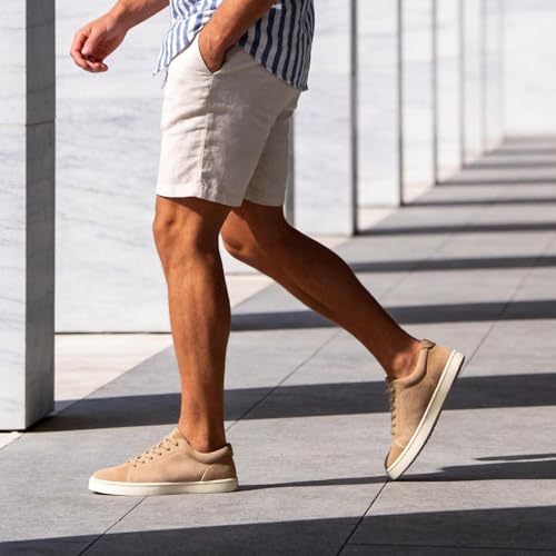 Image of Go Tour Men's Casual Suede Leather Handmade Sneakers