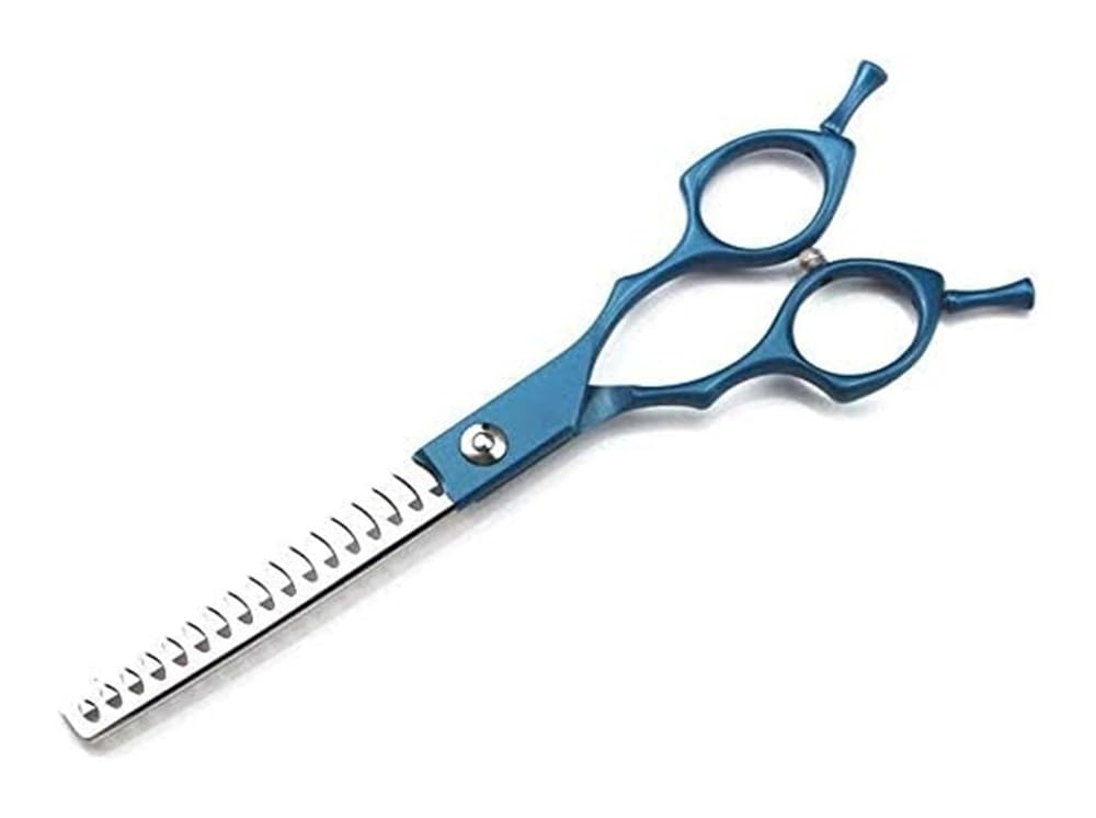 Ciseaux de toilettage pour chiens Ciseaux courbés, Spécialement conçu pour les toiletteurs pour animaux, adapté au toilettage des chiens(Blue)