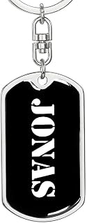 Jonas v3 - Luxury Dog Tag Keychain Personalized Name