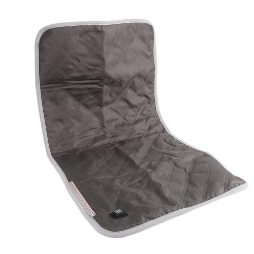 Portable Heated Seat Cushion, 5V Quick Heating Heated Camping Chair Pad 45x90cm Portable Heated Stadium Seat Energy Saving Heating Seat Pad for Home Office Camping Outdoor (Black)