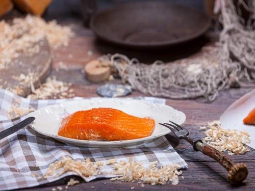 Klaassen Stremellachs Natur, Lachs über Buchenrauch geräuchert, 500g