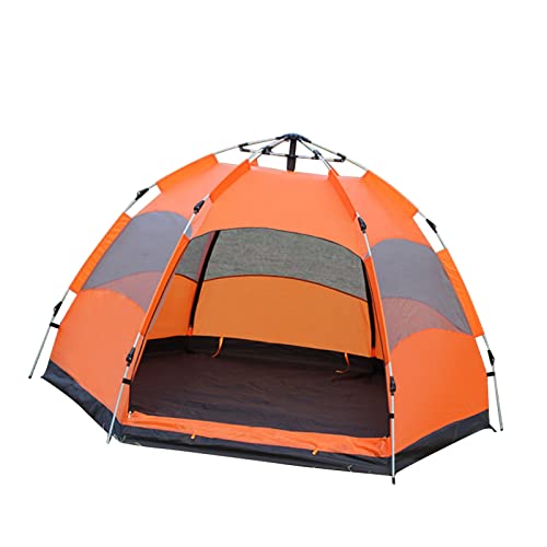 Carpa automática pop up para camping, 8 personas, naranja