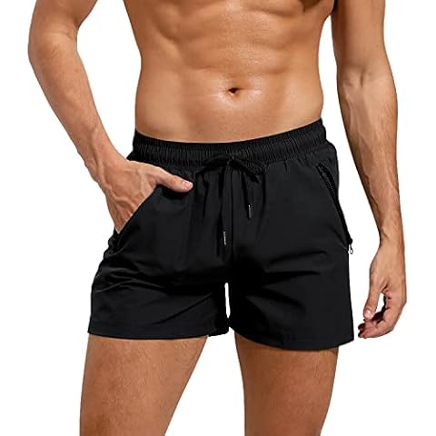 Adorel Bañador Natacion Cortos Bolsillo con Cremallera Shorts para Hombre Cover