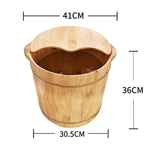 Spa de pies de madera natural para pedicura y relajación miniatura 2