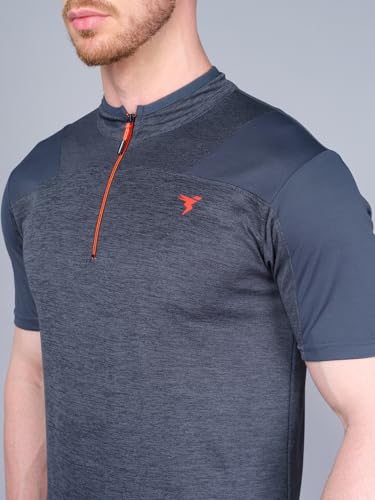 Image of TECHNOSPORT Men's Slim Fit Active T-Shirt - (MTP512 P) Pack of 1