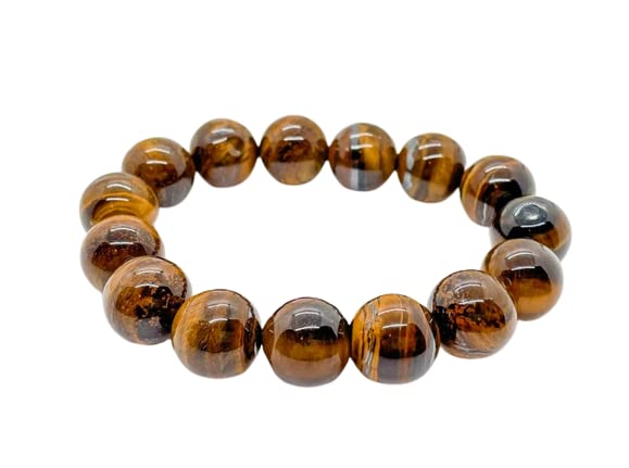 Bracelet œil de Tigre Jaune en perles naturelles durables
