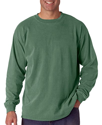 Image of Comfort Colors Adult Heavyweight Long-Sleeve T-Shirt, Light Green, XX-Large